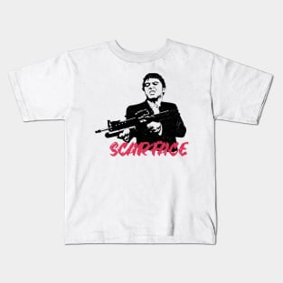 scarface gun mafia Kids T-Shirt